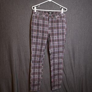 Paige Women's 29 Plaid Hoxton Ankle Ultra Skinny Tartan Pattern Jeans
